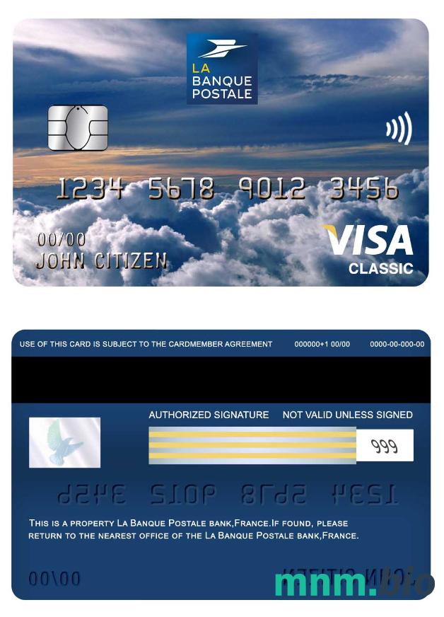 France la Banque Postale bank visa klasyczny karta